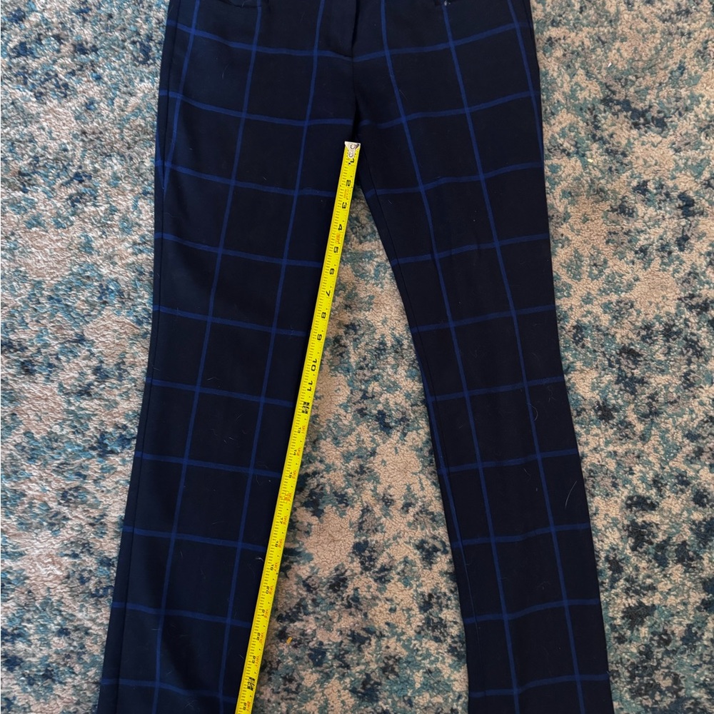 Express Columnist Black and Blue Plaid Pants